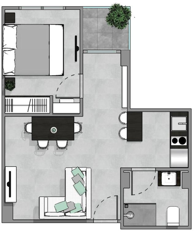 Апартаменты (Апартаменты с 1 спальней), NOON Properties