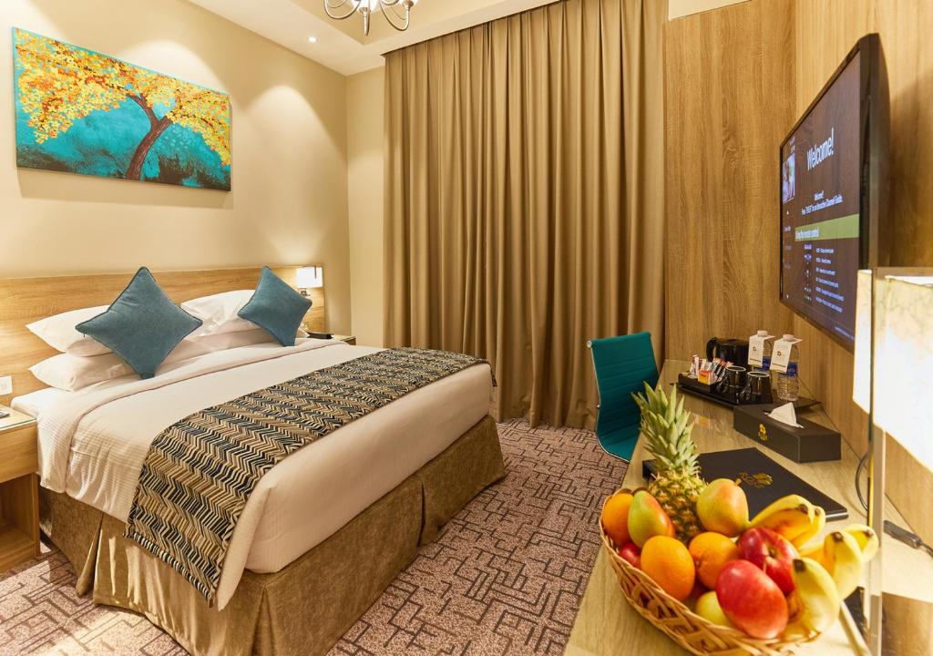 Двухместный (Классический номер с кроватью размера «king-size» — Поздняя регистрация отъезда до 14:00) отеля Rose Plaza Hotel Al Barsha, Дубай