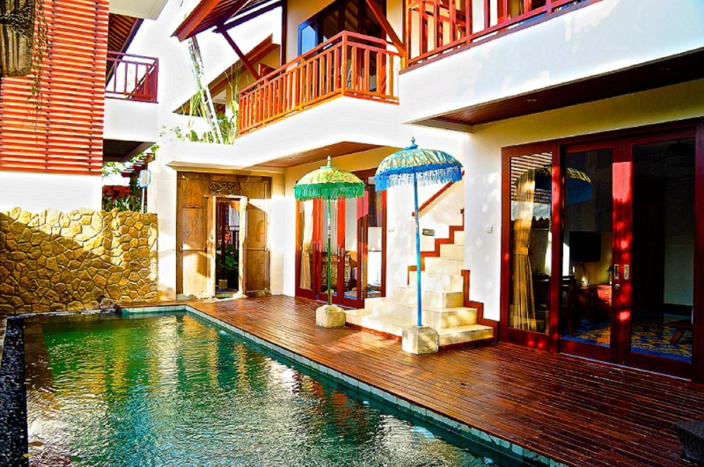 Вилла (Вилла с 2 спальнями и собственным бассейном) парк-отеля Aqua Octaviana Bali Villa, Чангу