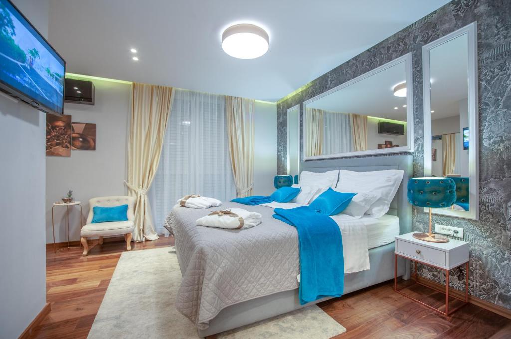 Двухместный (Двухместный номер Делюкс с 1 кроватью и душем) отеля Luxury rooms Kadena, Задар