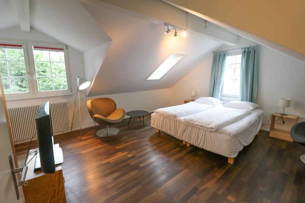 Двухместный (Двухместный номер с 1 кроватью - Верхний этаж) отеля Bed & Breakfast Oberer Graben, Винтертур