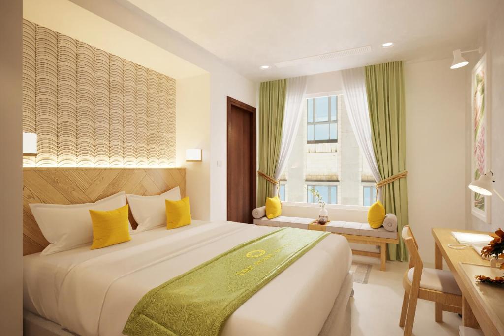 Двухместный (Двухместный номер Делюкс с 1 кроватью или 2 отдельными кроватями) отеля The Pearl Hotel, Ханой