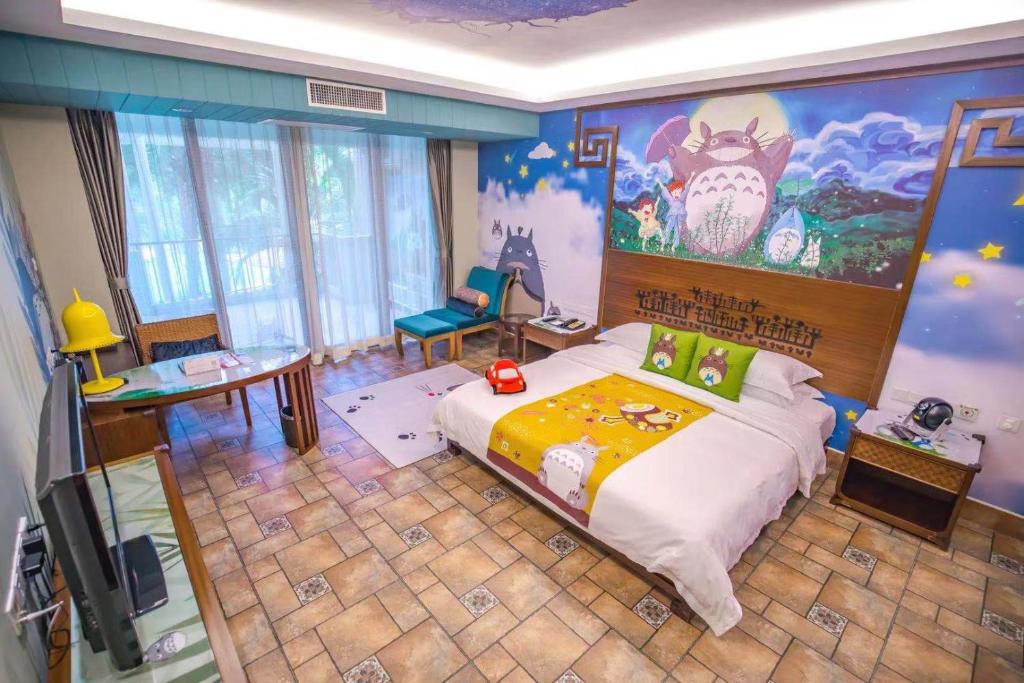 Двухместный (Семейный номер, оформленный по мотивам мультфильма) курортного отеля Luhuitou State Guesthouse & Resort, Санья