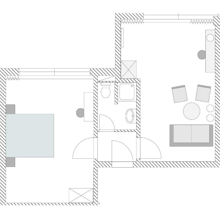 Апартаменты (Апартаменты (для 2 взрослых)), Hotel Big Mama