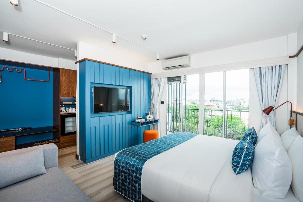 Двухместный (Большой двухместный номер с 1 кроватью или 2 отдельными кроватями) отеля At Mind Executive Suites, Бангкок