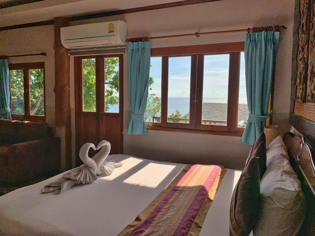 Четырехместный (Четырехместный номер с видом на море), DD Hut Koh Tao