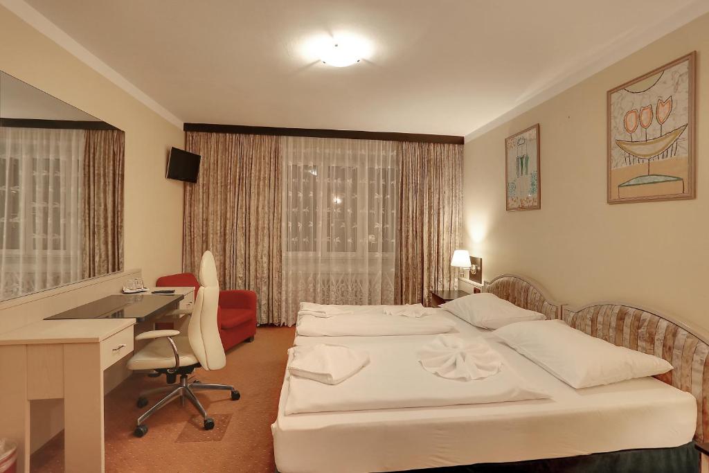 Двухместный (Двухместный номер с 1 кроватью или 2 отдельными кроватями) отеля Wellness Hotel Subterra, Остров (Карловарский край)