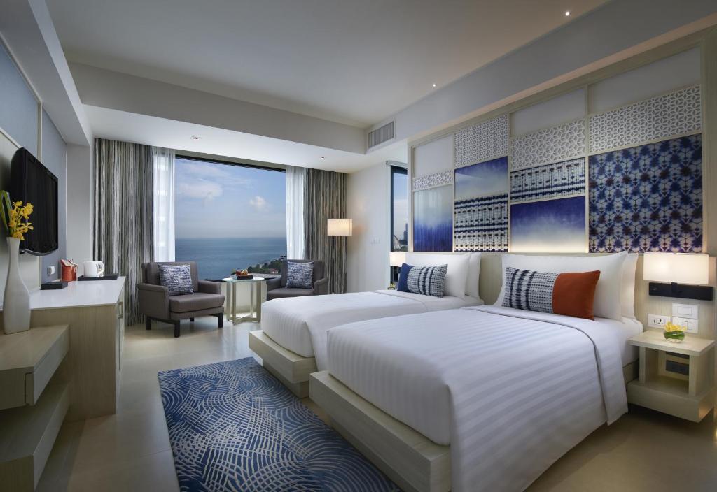 Двухместный (Двухместный номер Делюкс с 2 отдельными кроватями и видом на море) отеля Amari Ocean Pattaya, Паттайя