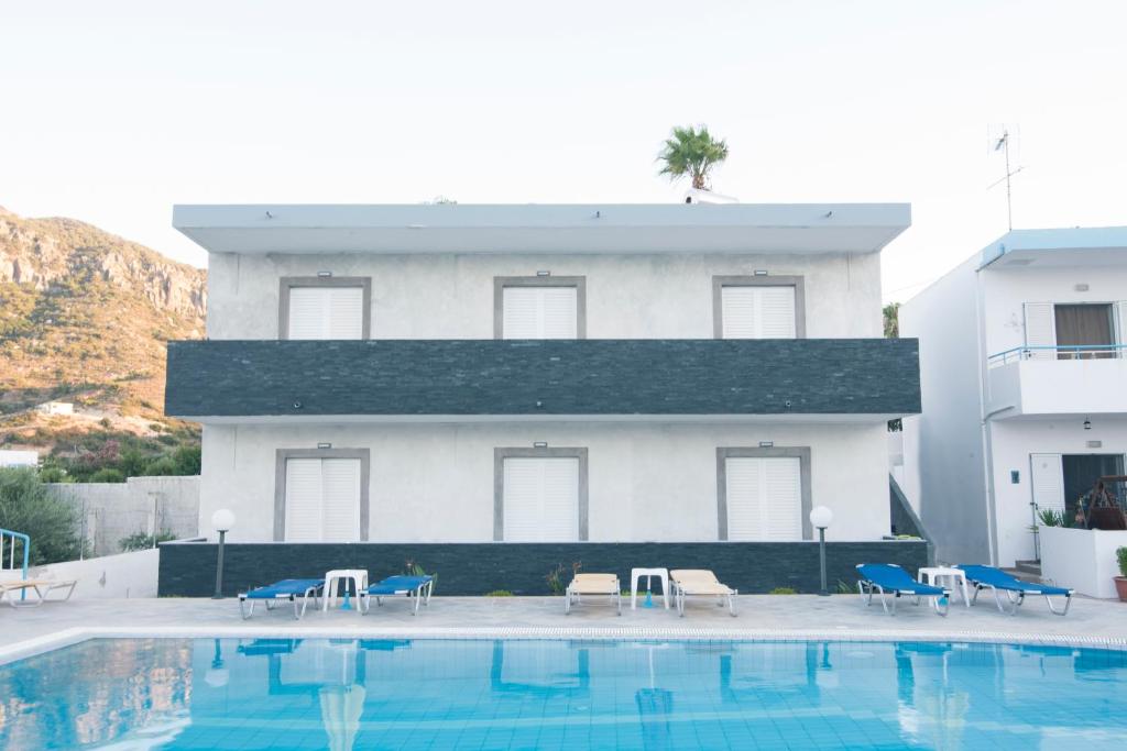 Двухместный (Стандартный двухместный номер с 1 кроватью или 2 отдельными кроватями, вид на море) апартамента Villa Popi Studios (Froso) with pool, Кефалос