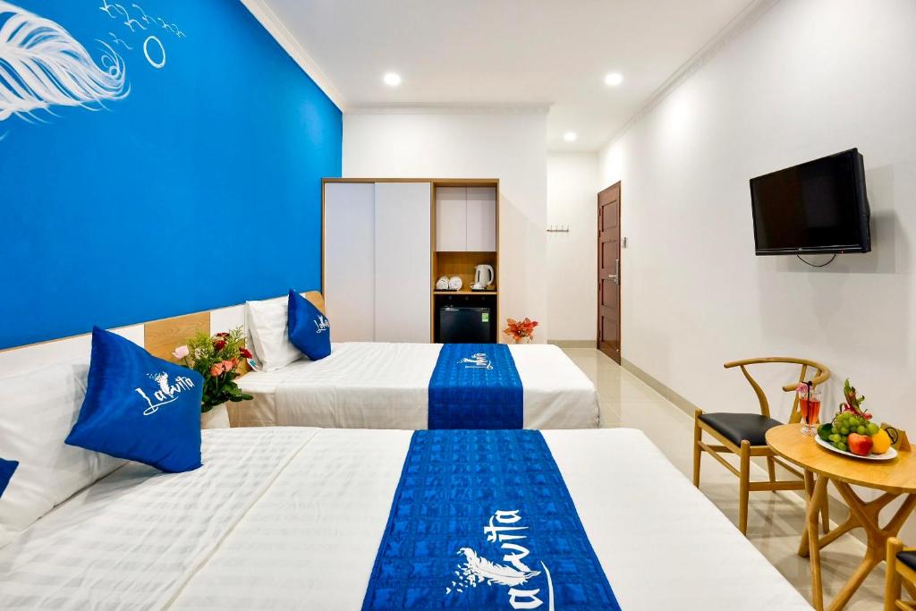 Двухместный (Двухместный номер с 2 отдельными кроватями и видом на бассейн) отеля La Vita Hotel, Вунгтау