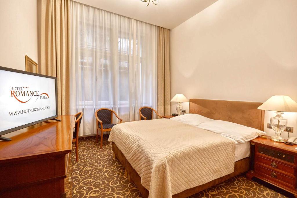 Двухместный (Двухместный номер эконом-класса с 1 кроватью) отеля Romance Puškin, Карловы Вары