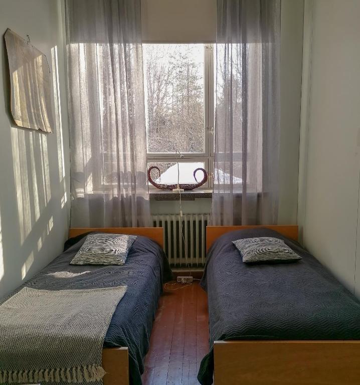 Двухместный (Двухместный номер с 2 отдельными кроватями и общей ванной комнатой) хостела Hostel Koli - Vanhan Koulun Majatalo, Колинкюла