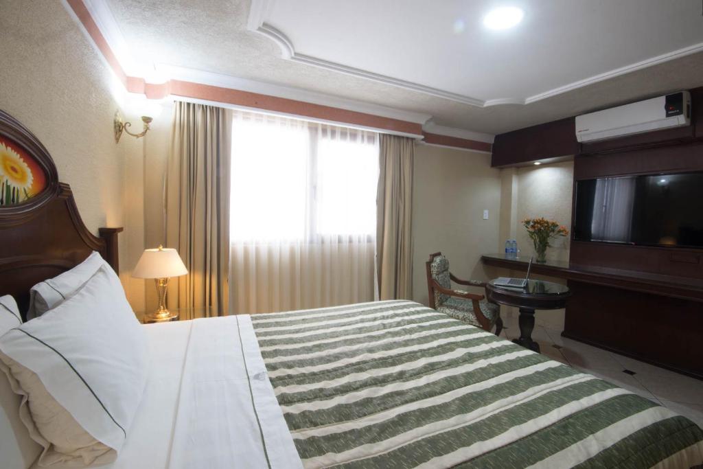 Двухместный (Представительский номер с кроватью размера «queen-size») отеля Hotel Casino Plaza, Гвадалахара