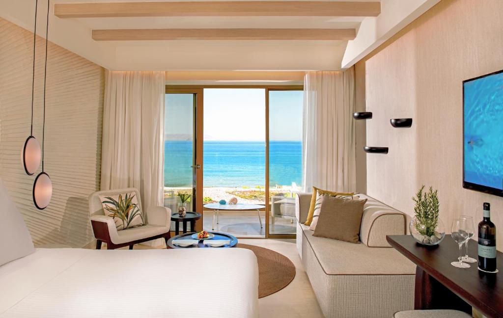 Двухместный (Улучшенный двухместный номер с 1 кроватью и видом на море) курортного отеля Mitsis Rinela Beach, Коккини-Хани