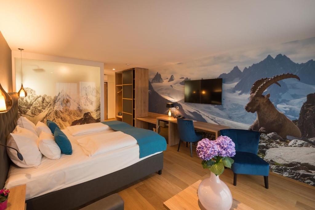 Двухместный (Двухместный номер с 1 кроватью и видом на горы) отеля Hotel dasMEI, Инсбрук