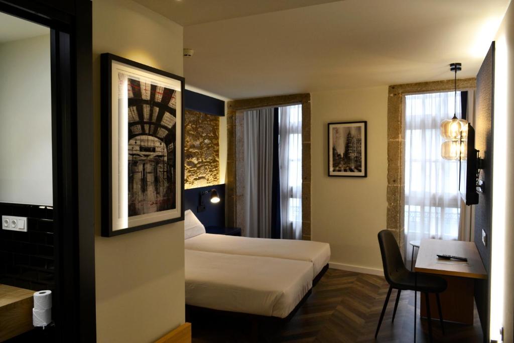 Двухместный (Двухместный номер «Премиум» с 1 кроватью) отеля Hotel Alda Galería Coruña, А-Корунья