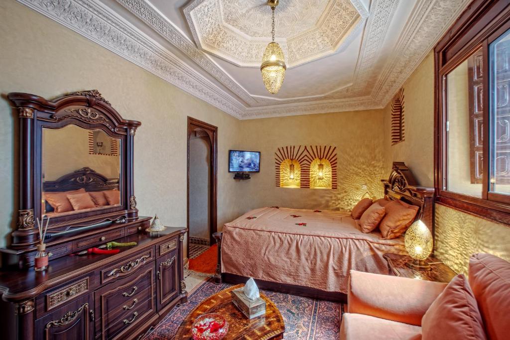 Двухместный (Двухместный номер Делюкс с 1 кроватью), Riad Dar Essalam