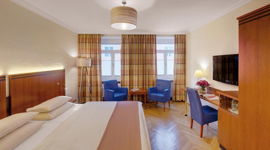 Двухместный (Классический двухместный номер «Комфорт» с 1 кроватью) отеля Alpen Hotel München, Мюнхен