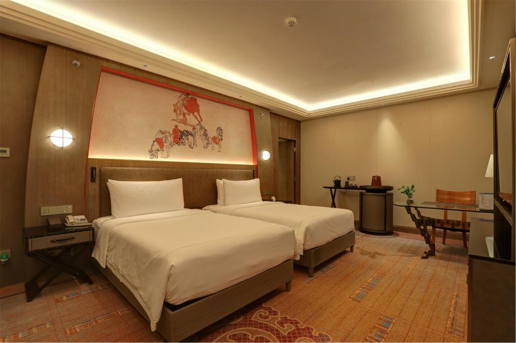 Двухместный (Для граждан материкового Китая - Улучшенный двухместный номер с 2 отдельными кроватями) отеля Chengdu Tibet Hotel, Чэнду