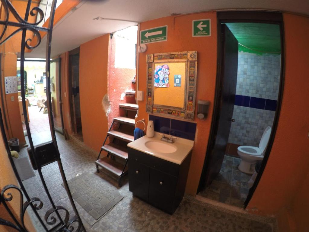Номер (Кровать в общем 8-местном номере для мужчин и женщин) хостела Iguana Hostel Oaxaca, Оахака-де-Хуарес