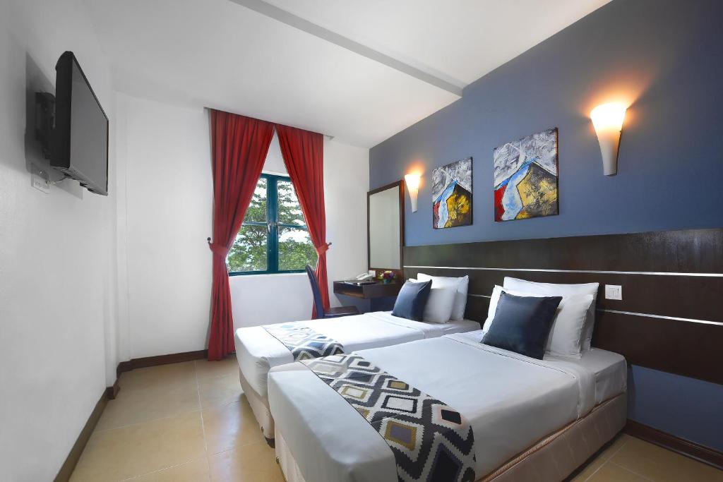 Двухместный (Двухместный номер Делюкс с 2 отдельными кроватями) курортного отеля Bella Vista Waterfront Resort, Kuah Langkawi, Лангкави