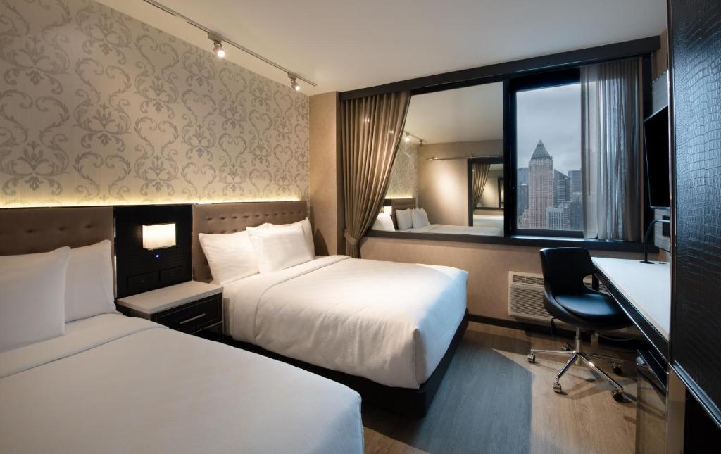 Двухместный (Двухместный номер Делюкс с 1 кроватью или 2 отдельными кроватями) отеля Aliz Hotel Times Square, Нью-Йорк