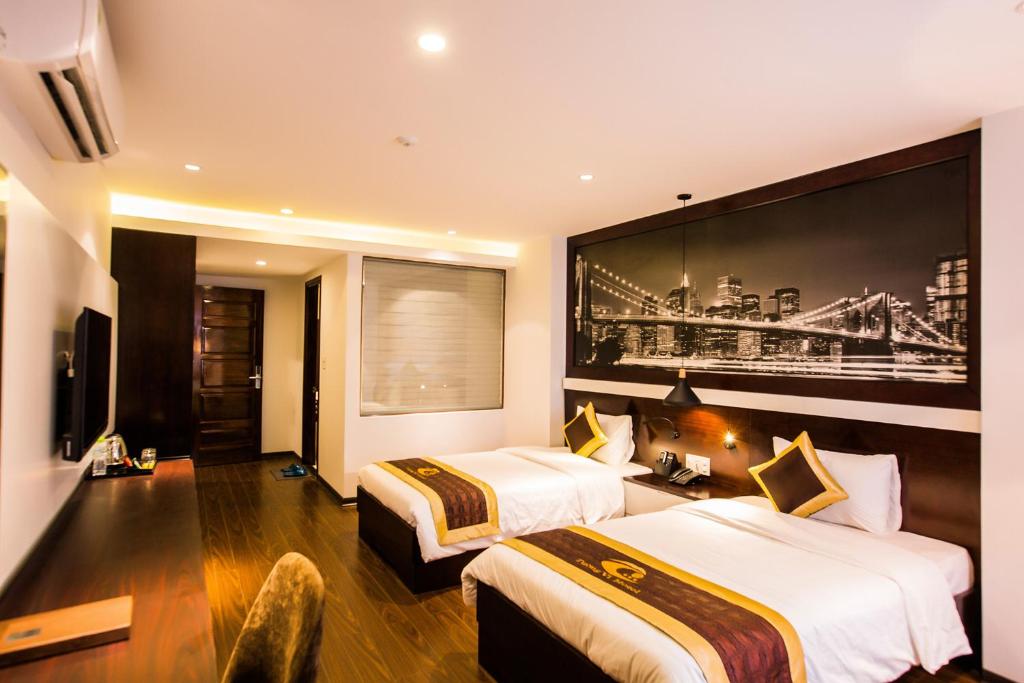 Двухместный (Двухместный номер Делюкс с 2 отдельными кроватями) отеля Tuong Vi 2, Хайфон
