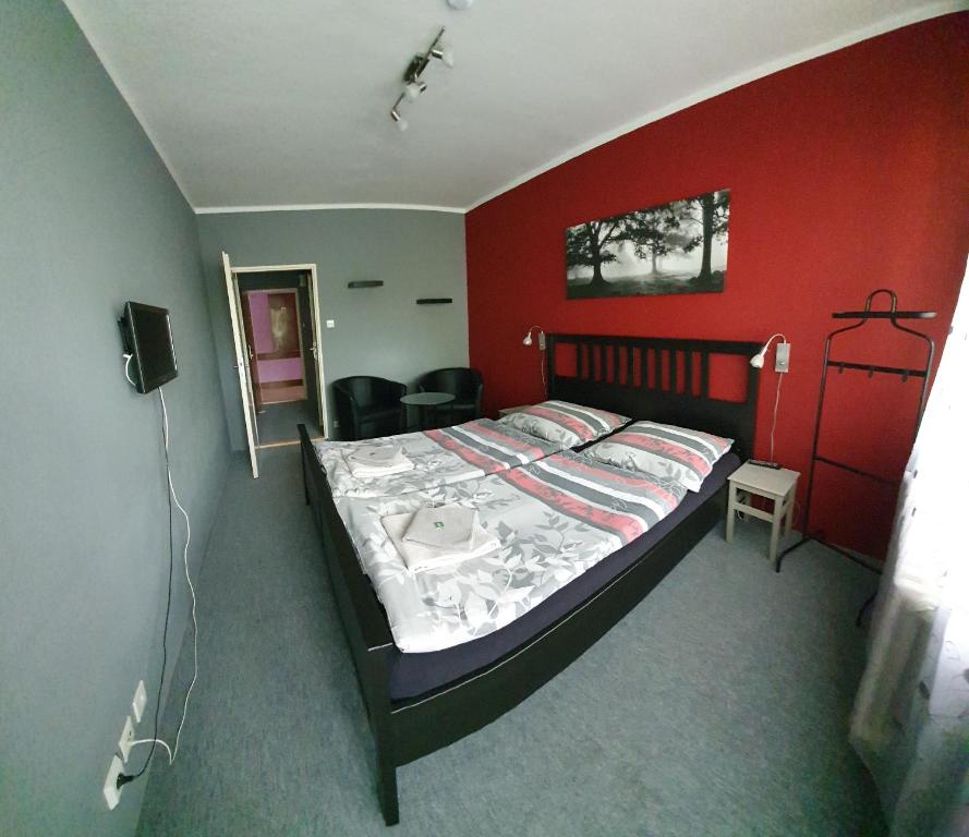 Двухместный (Двухместный номер с 1 кроватью или 2 отдельными кроватями и балконом) отеля Poprad, Усти-над-Орлици