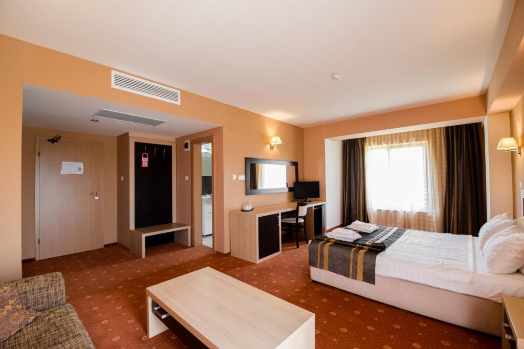 Двухместный (Двухместный номер бизнес-класса с 2 отдельными кроватями и балконом) отеля Hotel Oxford Inns&Suites, Тимишоара