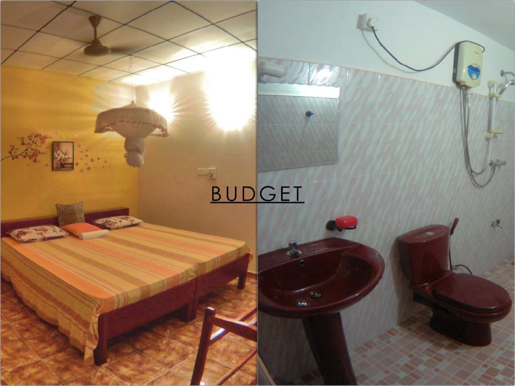 Двухместный (Бюджетный двухместный номер с 1 кроватью) гостевого дома Tamara Motels, Хиккадува