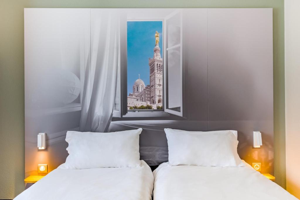 Двухместный (Двухместный номер с 2 отдельными кроватями), B&B Hôtel Marseille Estaque