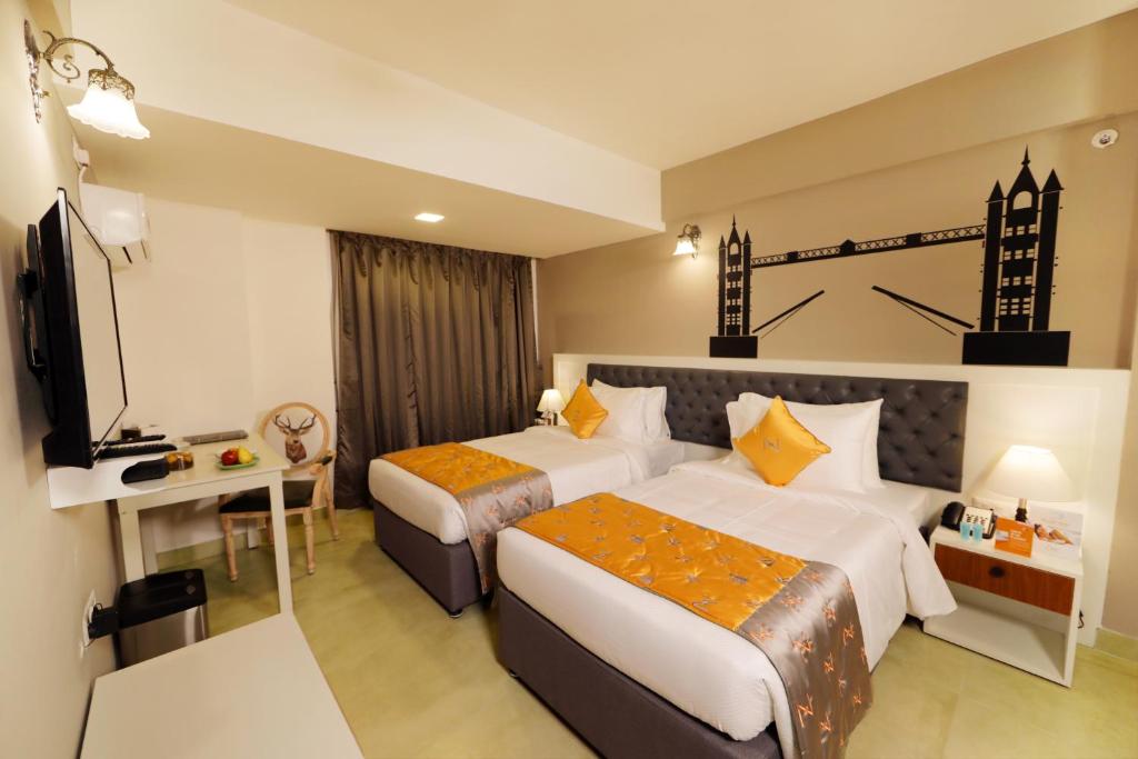 Двухместный (Двухместный номер Делюкс с 1 кроватью или 2 отдельными кроватями) отеля The Zinc by The Fern,Whitefield,Bengaluru, Бангалор