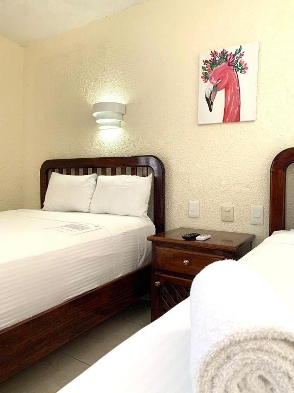 Двухместный (Стандартный двухместный номер с 2 отдельными кроватями) отеля Hotel Caribe, Косумель