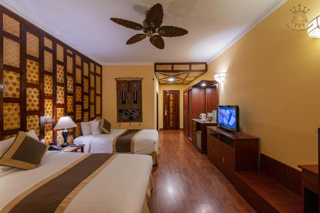 Двухместный (Двухместный номер Делюкс с 1 кроватью или 2 отдельными кроватями) отеля Chau Long Sapa 2 Hotel, Сапа