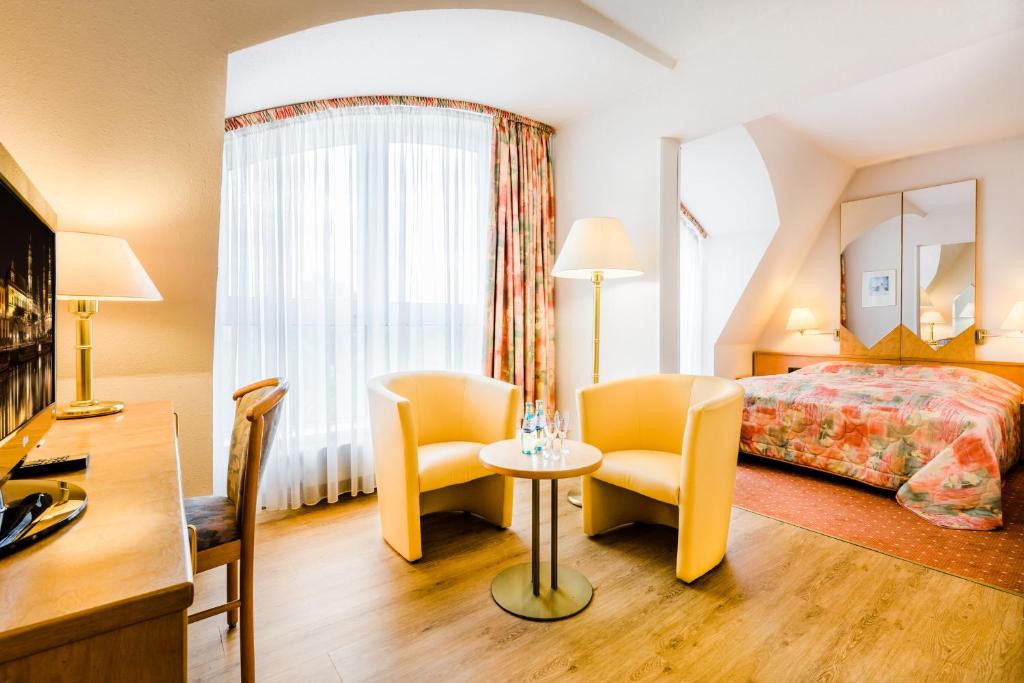 Двухместный (Стандартный двухместный номер с 1 кроватью (для 2 взрослых)) отеля Ringhotel Residenz Alt Dresden, Дрезден