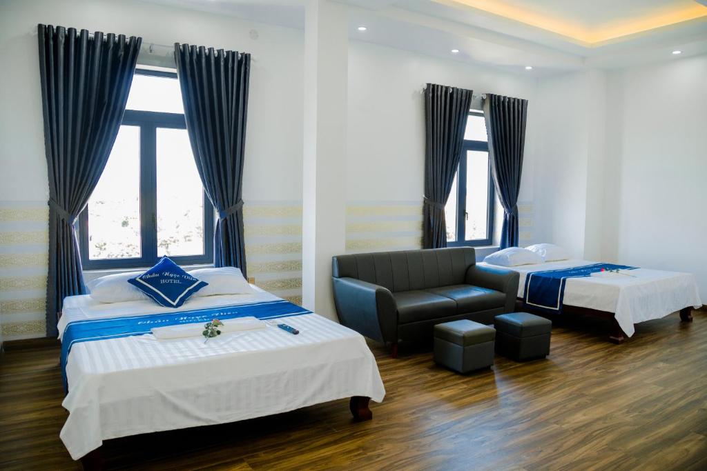 Двухместный (Двухместный номер с 1 кроватью) отеля Châu Ngọc Viên Hotel - Biển Mỹ Khê - Quảng Ngãi, Куангнгай