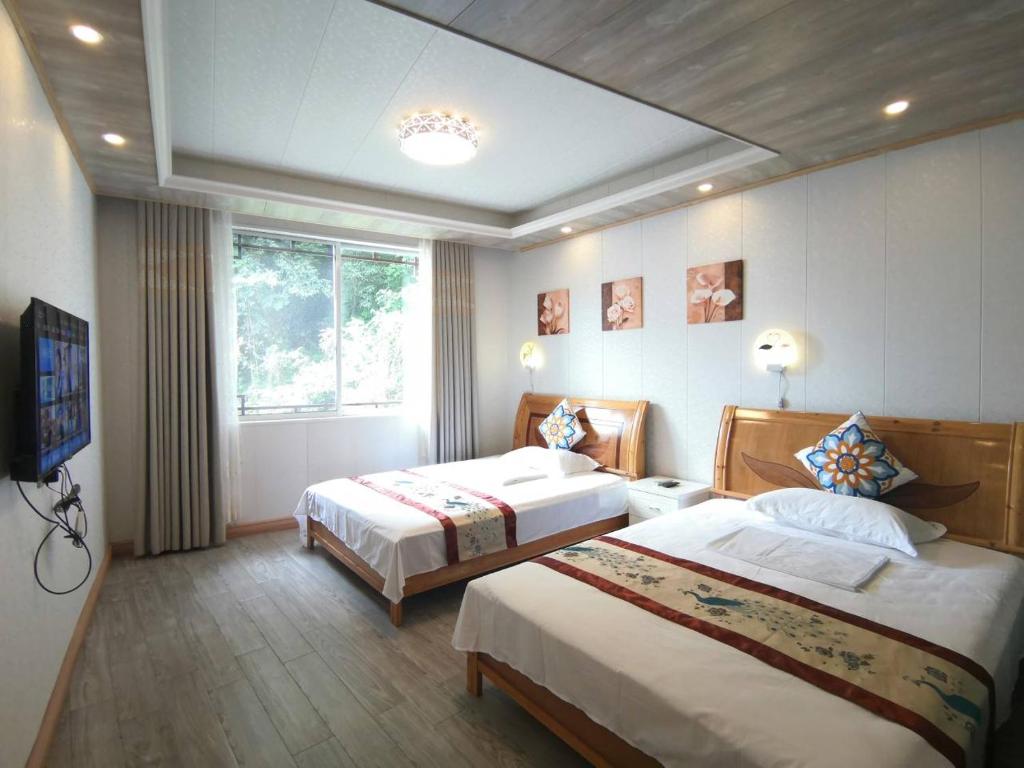 Сьюит (Люкс с 1 спальней) загородного отеля Xiangmanlou Hostel, Яншо