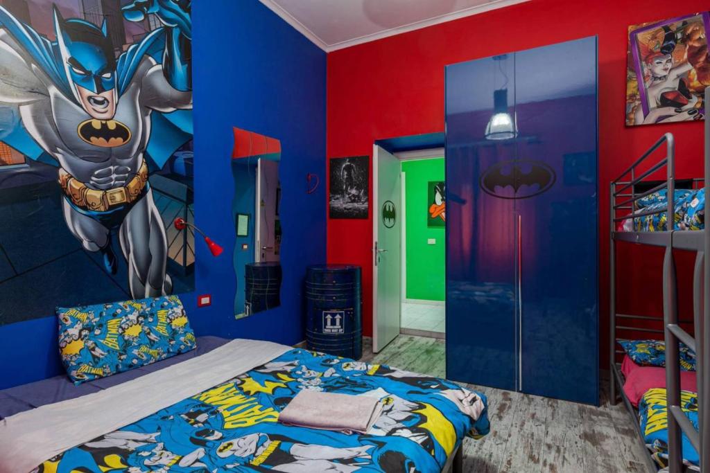 Двухместный (Двухместный номер с 1 кроватью или 2 отдельными кроватями и собственной внешней ванной комнатой) гостевого дома Comics Guesthouse, Рим