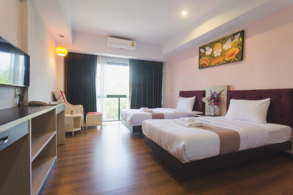 Двухместный (Стандартный двухместный номер с 2 отдельными кроватями) отеля Phatra Boutique Hotel, Удонтхани