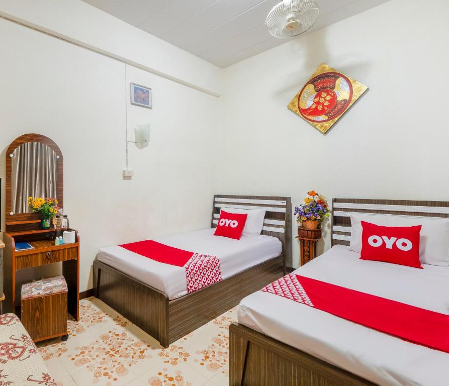 Двухместный (Двухместный номер с 2 отдельными кроватями и общей ванной комнатой) отеля Baan one love Ayutthaya, Аюттхая