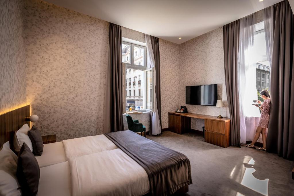 Двухместный (Двухместный номер Делюкс с 1 кроватью или 2 отдельными кроватями) отеля Maison Royale, Белград