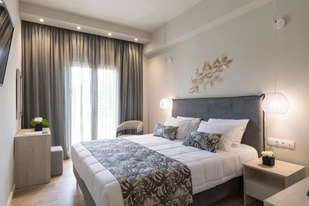 Двухместный (Двухместный номер с 1 кроватью или 2 отдельными кроватями и балконом) отеля Melina Oasis Boutique Hotel, Кассиопи