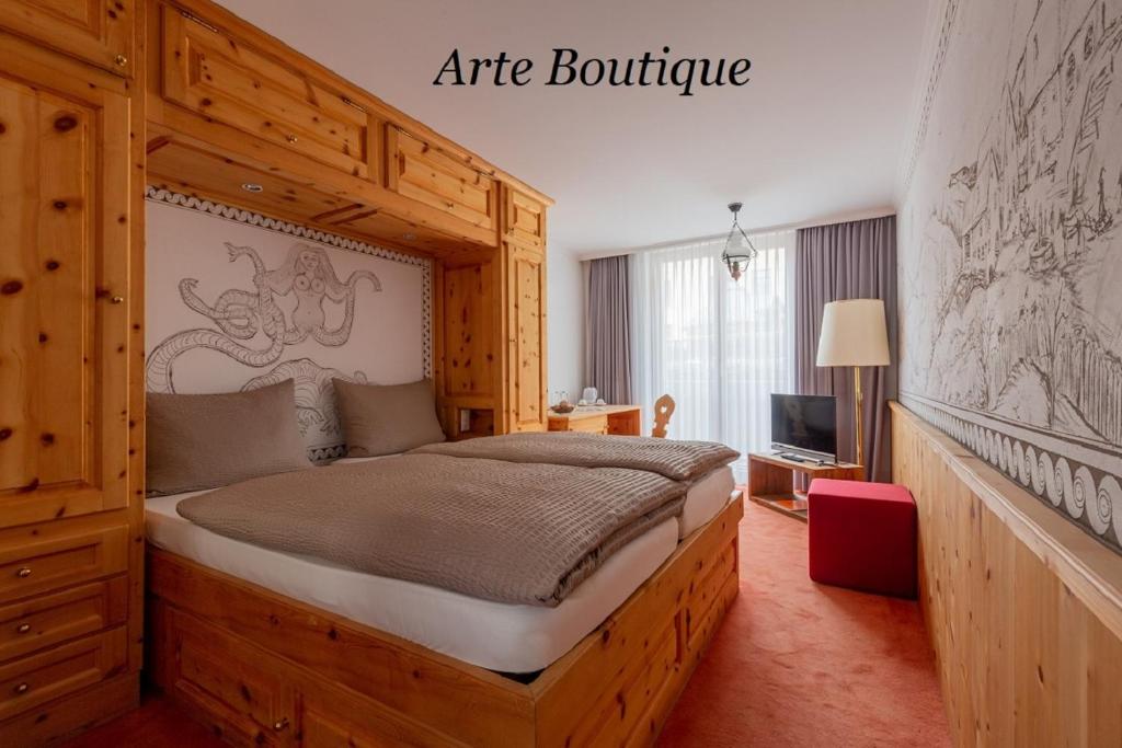 Двухместный (Двухместный номер с 1 кроватью) отеля Hotel Arte, Санкт-Мориц