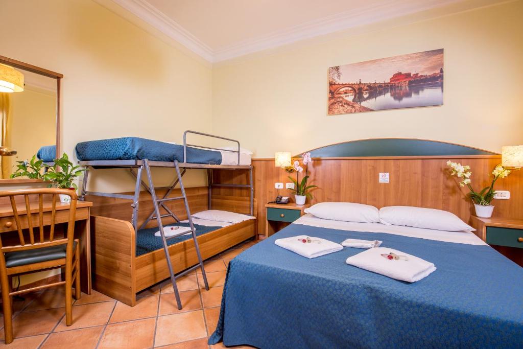 Четырехместный (Четырехместный номер) отеля Hotel Trastevere, Рим