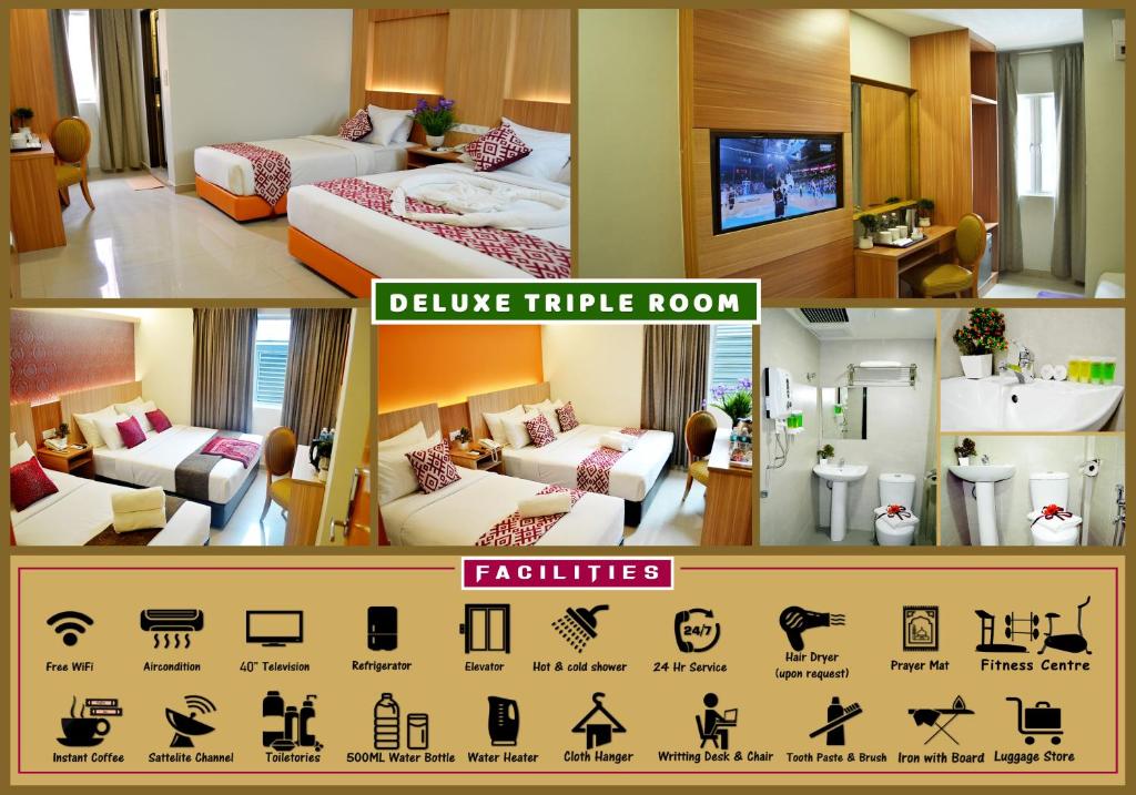 Трехместный (Трехместный номер Делюкс) отеля Easyhotel, Куала-Лумпур