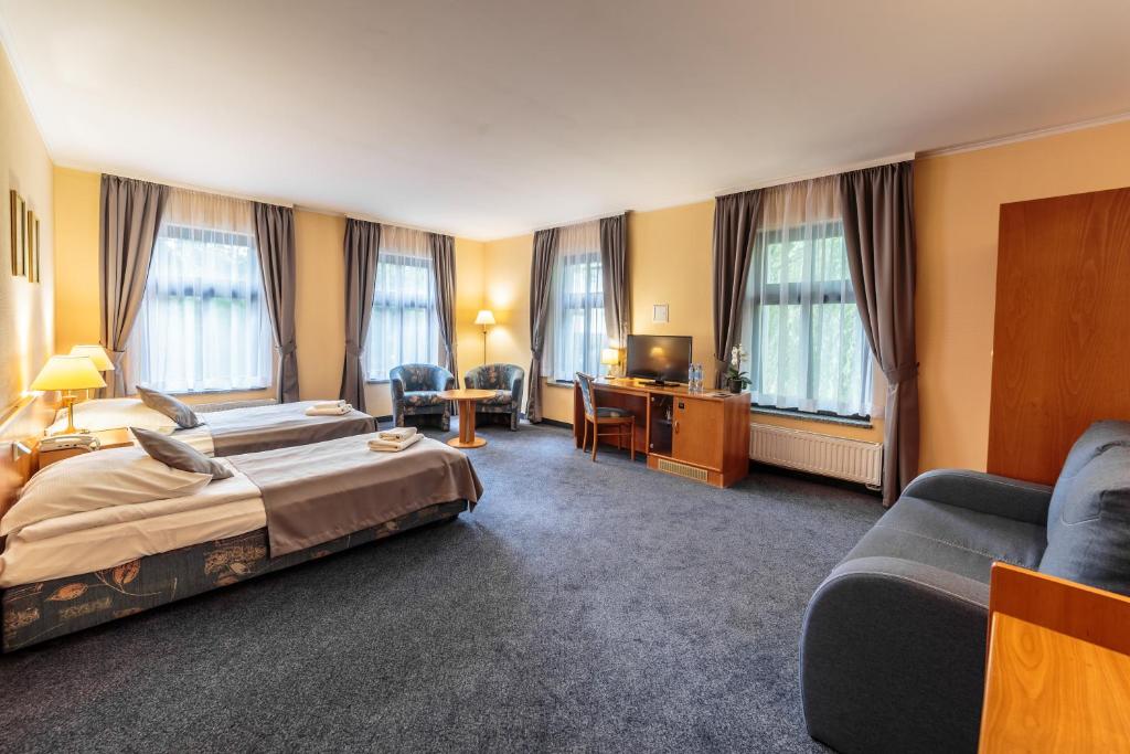 Двухместный (Стандартный двухместный номер с 1 кроватью или 2 отдельными кроватями) отеля Hotel Fenix, Еленя-Гура