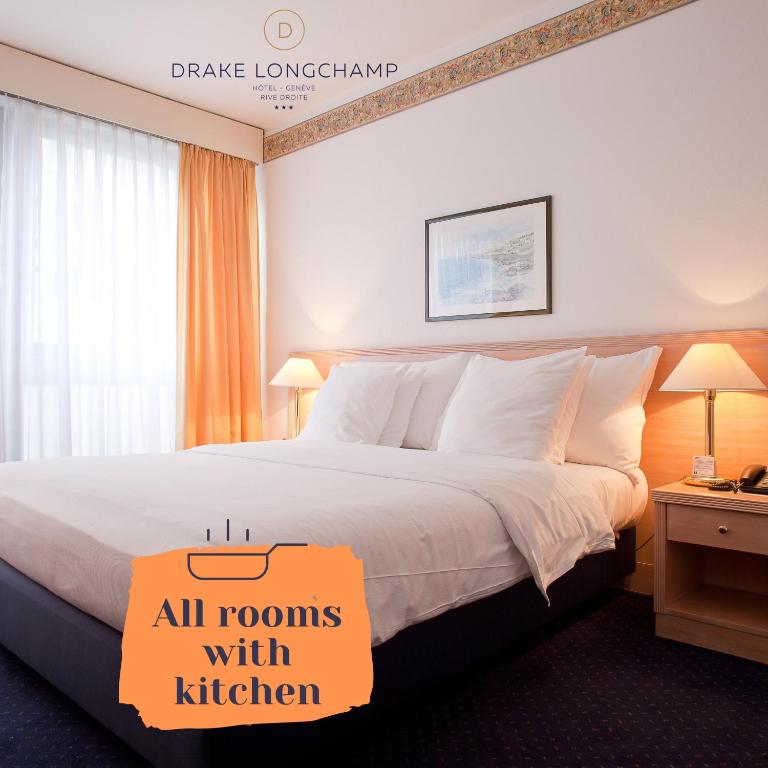 Одноместный (Одноместный номер с мини-кухней) отеля Hotel Drake-Longchamp, Женева