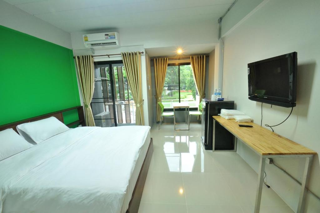 Двухместный (Стандартный двухместный номер с 1 кроватью или 2 отдельными кроватями) отеля City Ratsada Apartment, Лампанг