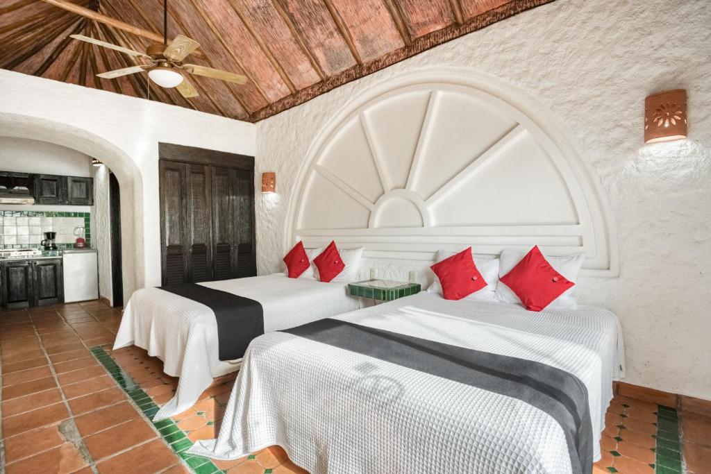 Двухместный (Улучшенный двухместный номер с 1 кроватью и видом на океан) отеля Hotel Mimi del Mar, Плая-дель-Кармен