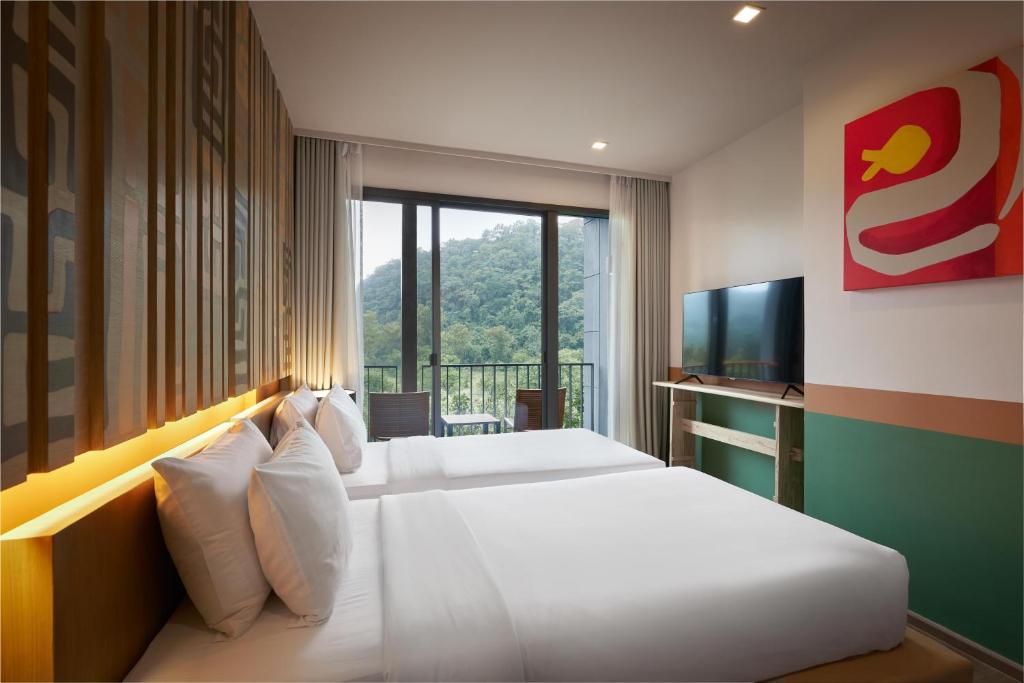 Двухместный (Двухместный номер Делюкс с 2 отдельными кроватями) отеля Escape Khao Yai, Сарабури